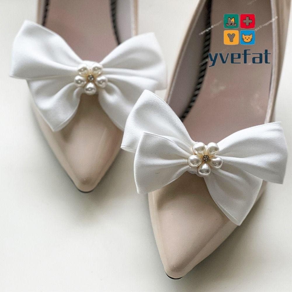 YVEFAT 2 Peças De Clipes De Sapato Femininos Com Pingente Removível E Laço