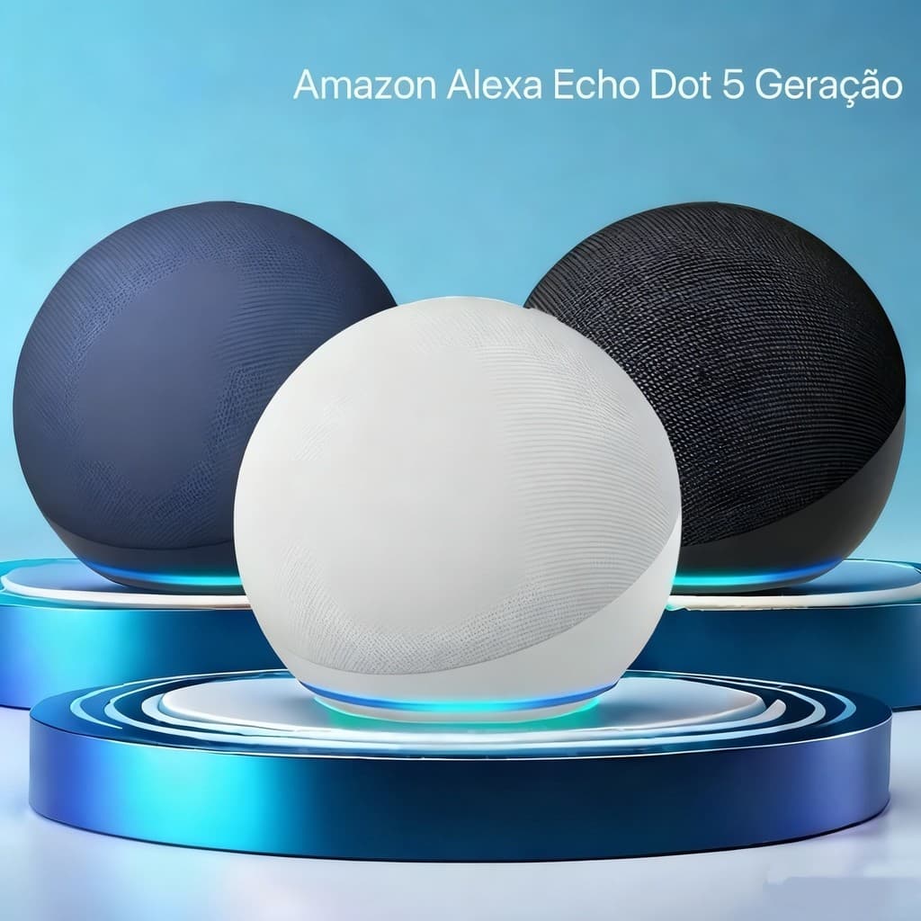 Caixa de som original Alaxe Echo Dot 5ª geração com envio imediato e melhor preço