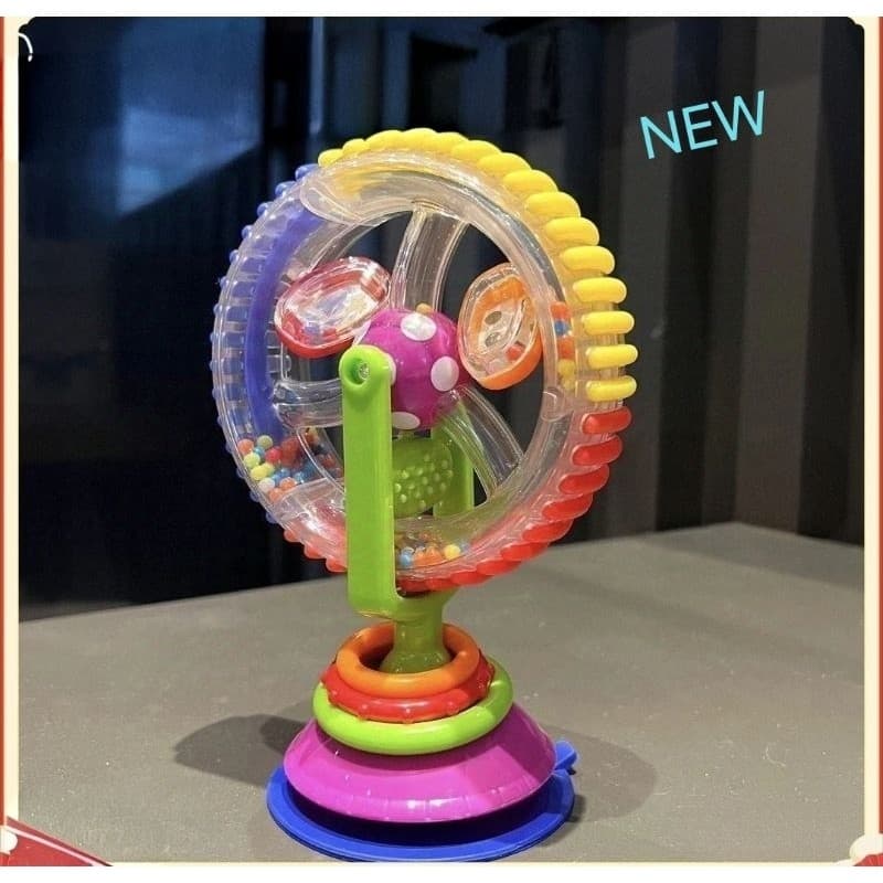 Brinquedo Roda Gigante Rotativa Sensorial Macia com Ventosa Baby Educational Toy Fashional