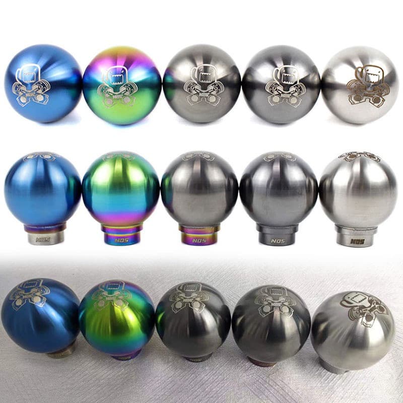 NOS Botão De Mudança De Marcha Universal De Aço Inoxidável , Transmissão Manual , Engrenagem De Ajuste De Carro De Corri