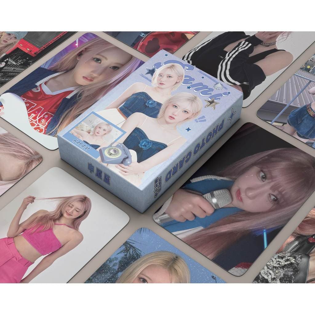 30-55pcs BABYMONSTER Molho Quente Cartões Lomo Holográficos Olá Monstros Gotejamento BABYMONS7ER Holograma Photocards AH