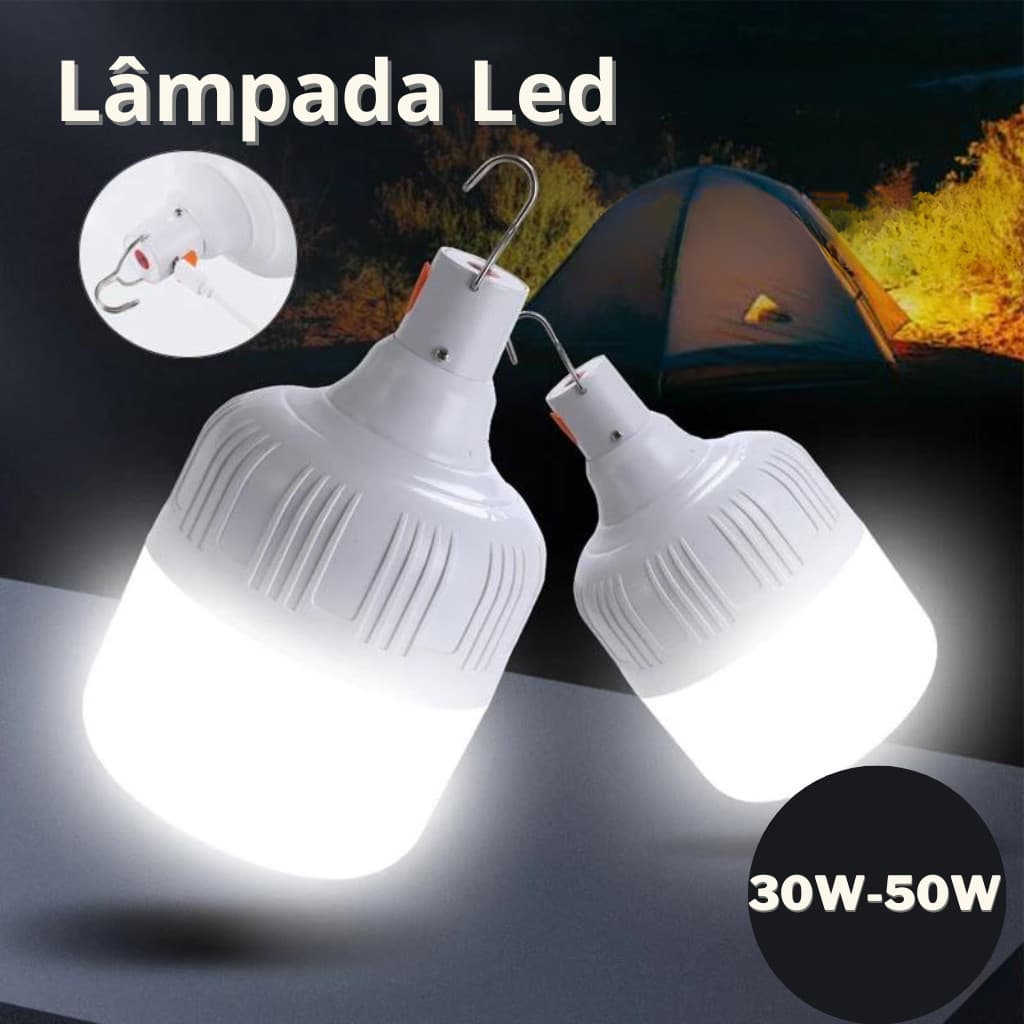 Lâmpada LED USB Recarregável 30W//50W Portátil Para Acampamento/Decoração Da Casa PANDA GIGANTE