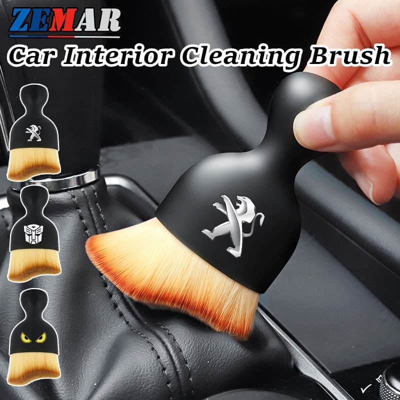 Peugeot Limpeza Interior Do Carro Escova Macia Painel Saída De Ar Assento Gap Remoção De Poeira Escovas Acessórios De Pa