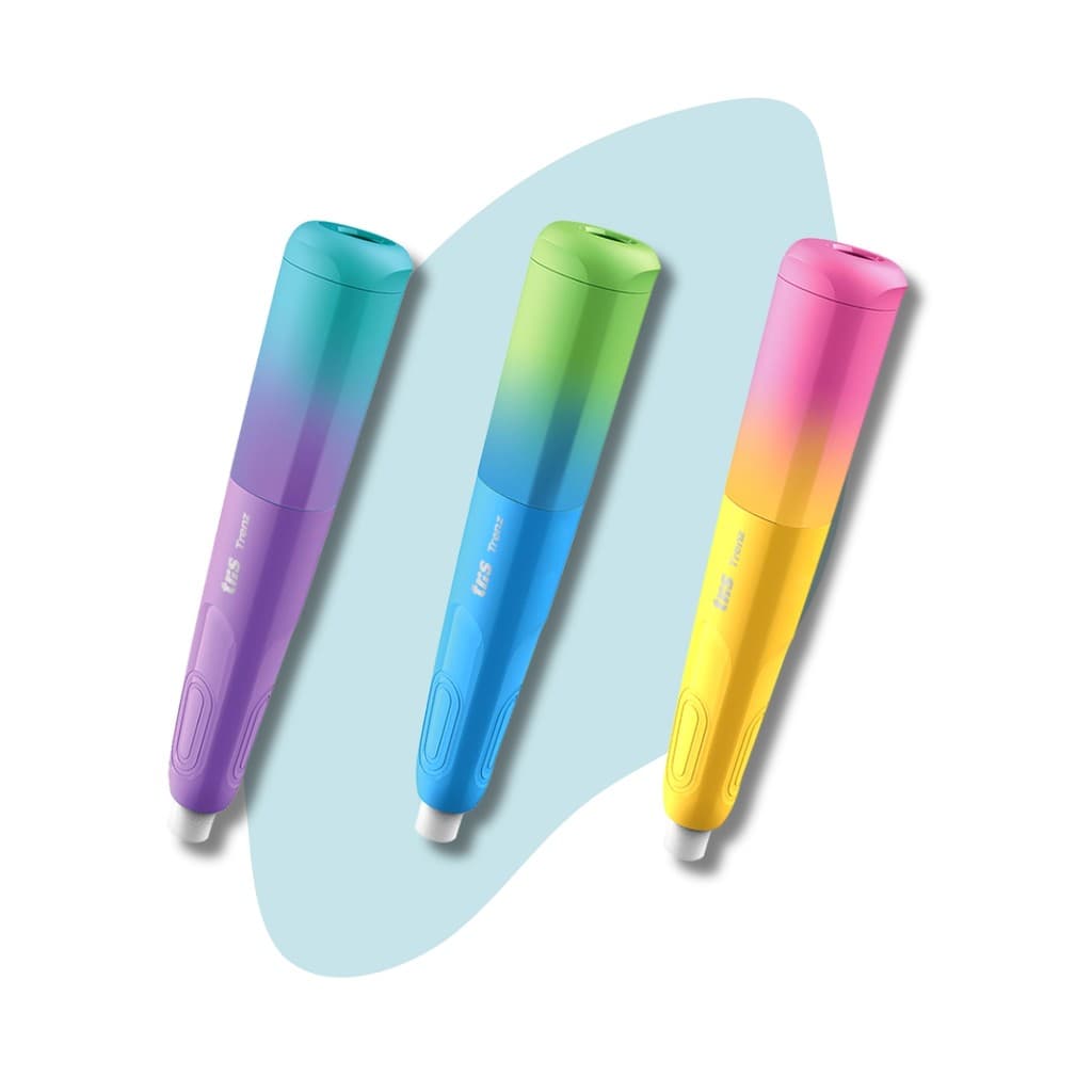 Caneta Borracha e Apontador Trendz - Tris