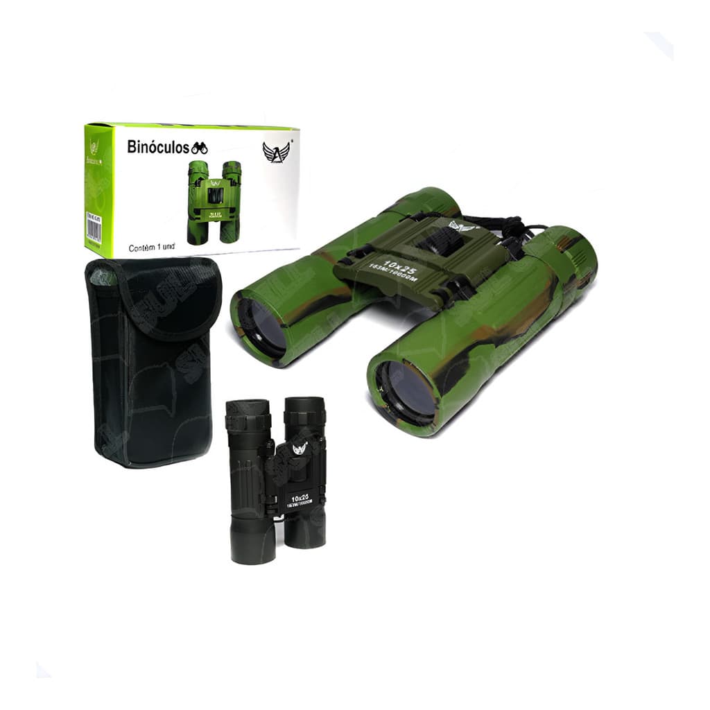 Binóculo Infantil Profissional Pequeno Longo Alcance 10x25