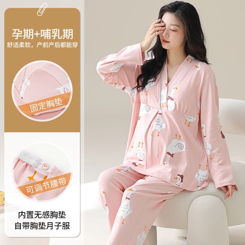 Xiyue atacado novo estilo de algodão de imitação de manga comprida com almofada no peito fixa roupas de confinamento ter