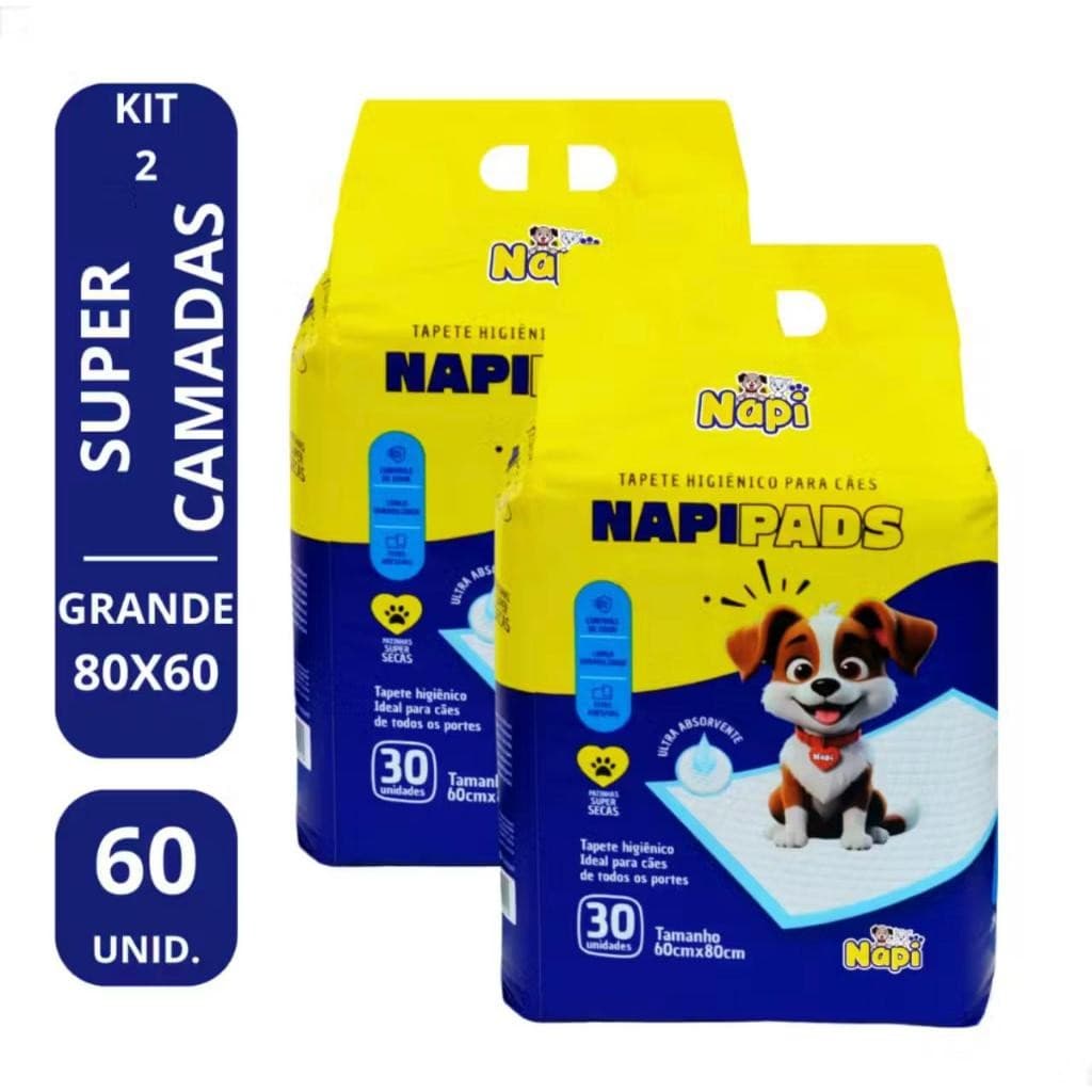 Tapete Higiênico Para Cães Napi 80x60cm