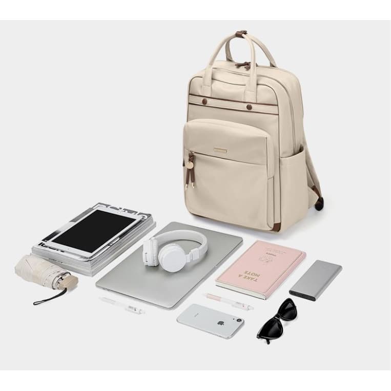 Bolsa de ombro pequena mochila casual para estudante, bolsa de viagem elegante, à prova d'água