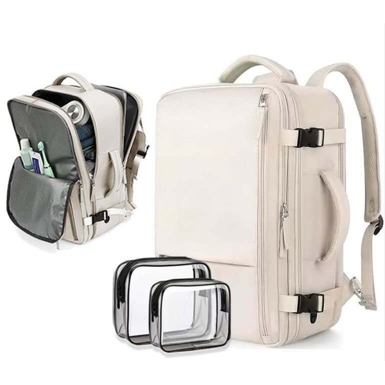 Mochila de viagem de negócios três em um de grande capacidade, elegante e versátil