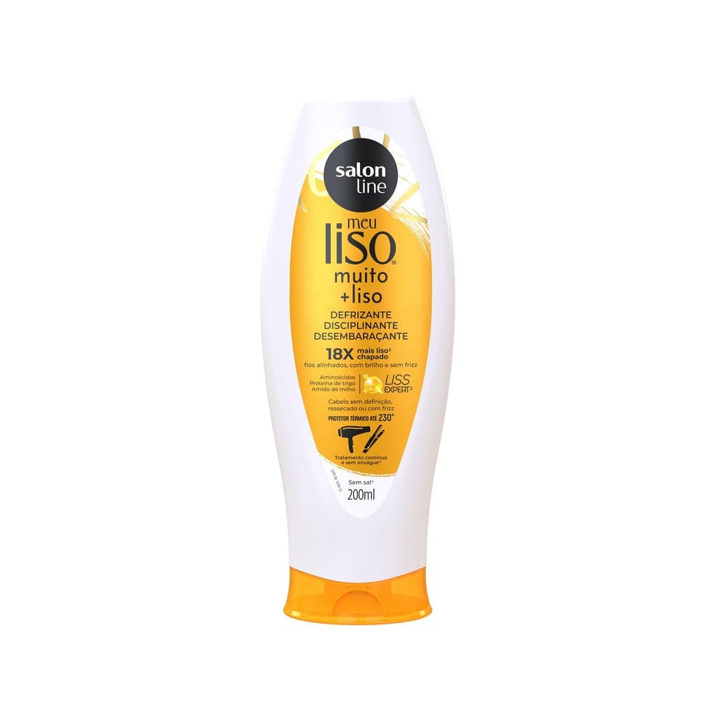 Defrizante Protetor Térmico Meu Liso Muito + Liso Salon Line 200ml