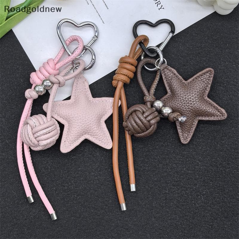 RGN Couro Estrela Mailard Saco Pingente Série Cabide Carro Chaveiro Jóias Presente Decoração Acessórios NW