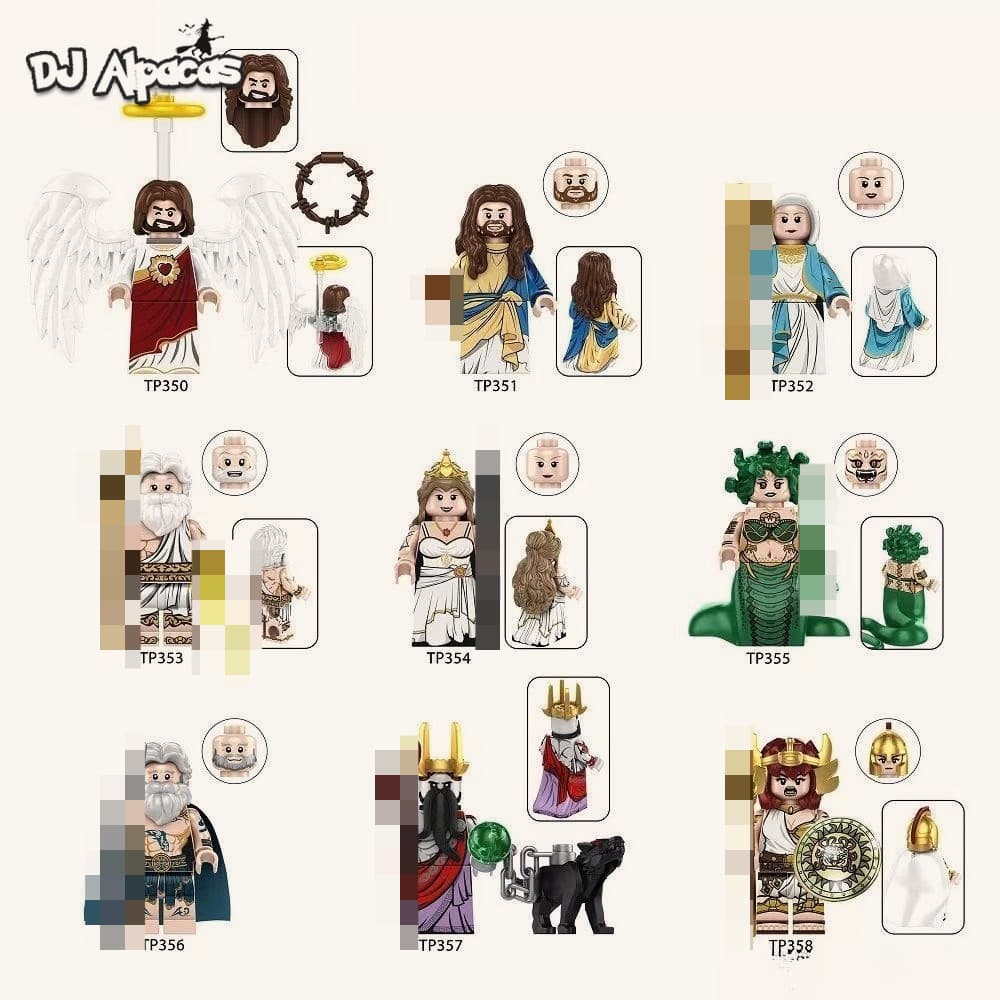 Blocos De Construção Figuras Brinquedo Colecionável TP350 TP351 TP352