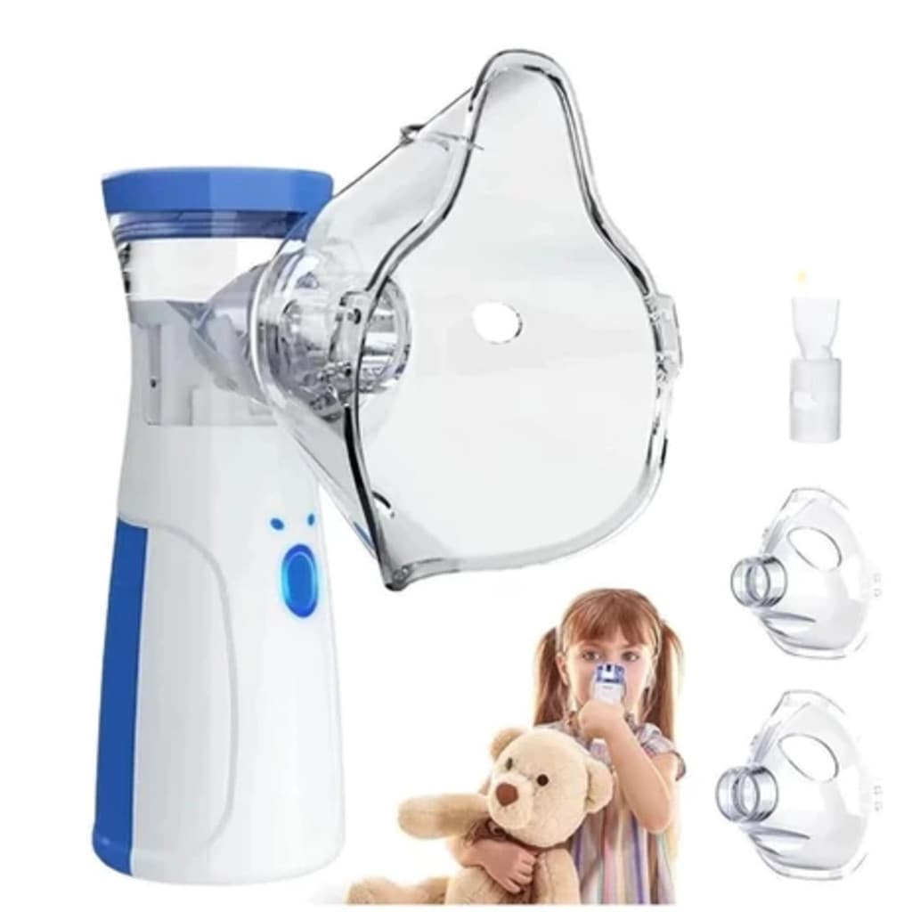 Inalador Nebulizador Portátil – Tipo Ultrassônico Silencioso De Baixo Ruído , Saída De Névoa Ajustável Para Uso Diário