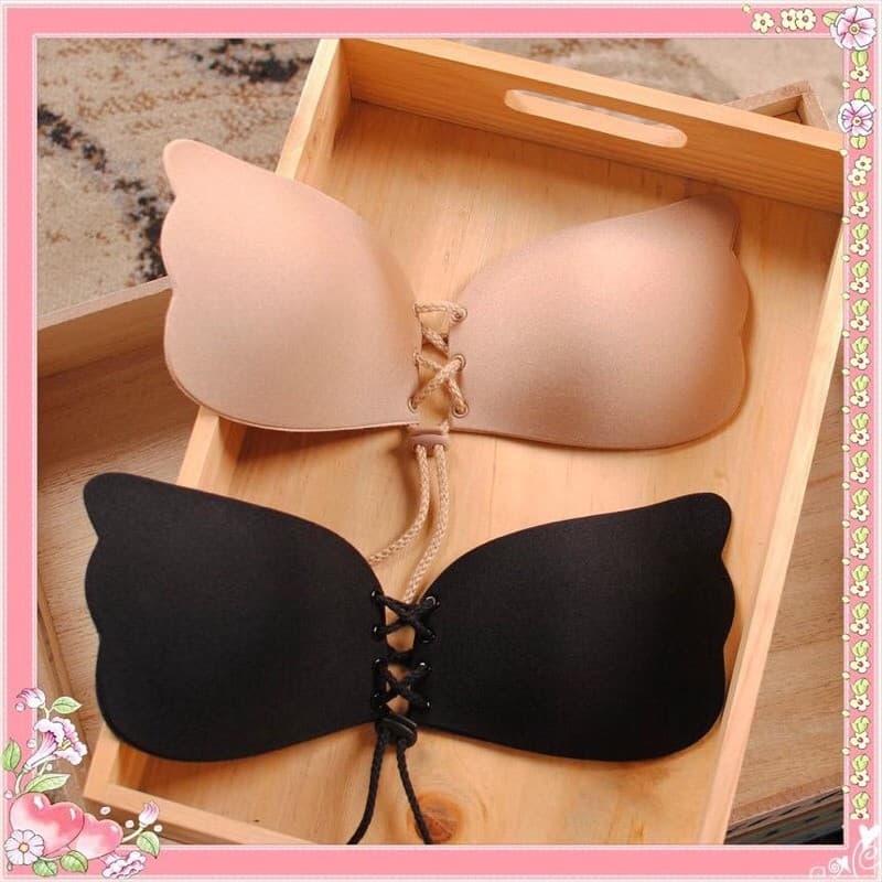 Sutiã invisível sem alças, autoadesivo, com decote em gel sólido.