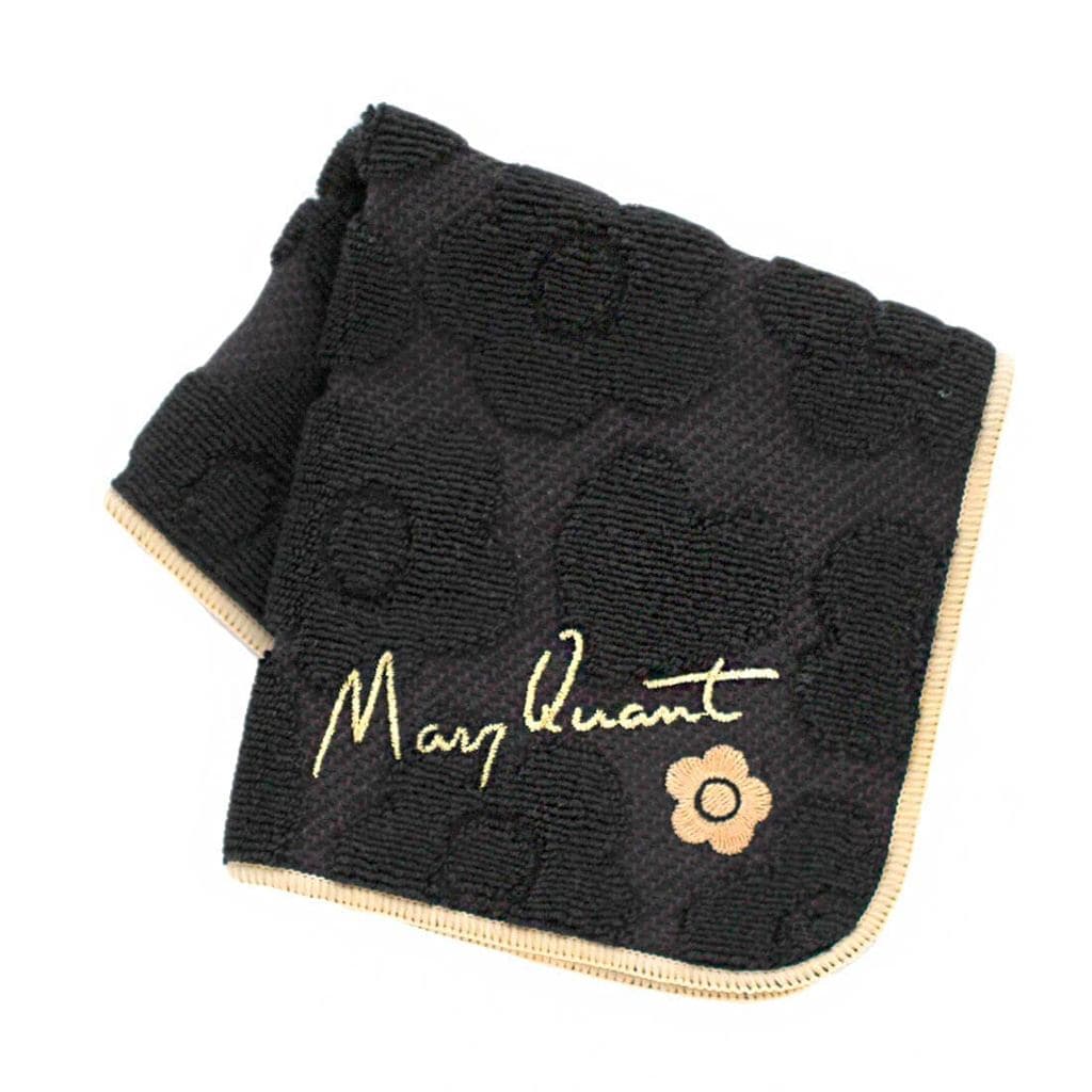 MARY QUANT Toalha de Mão Feminina (Preto / Aproximadamente 25cm) Antibacteriana