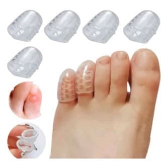 Kit 5/10 Pares Dedeiras de Silicone Protetor Calo Unha Encravada Para Dedo Dos Pés GA-288