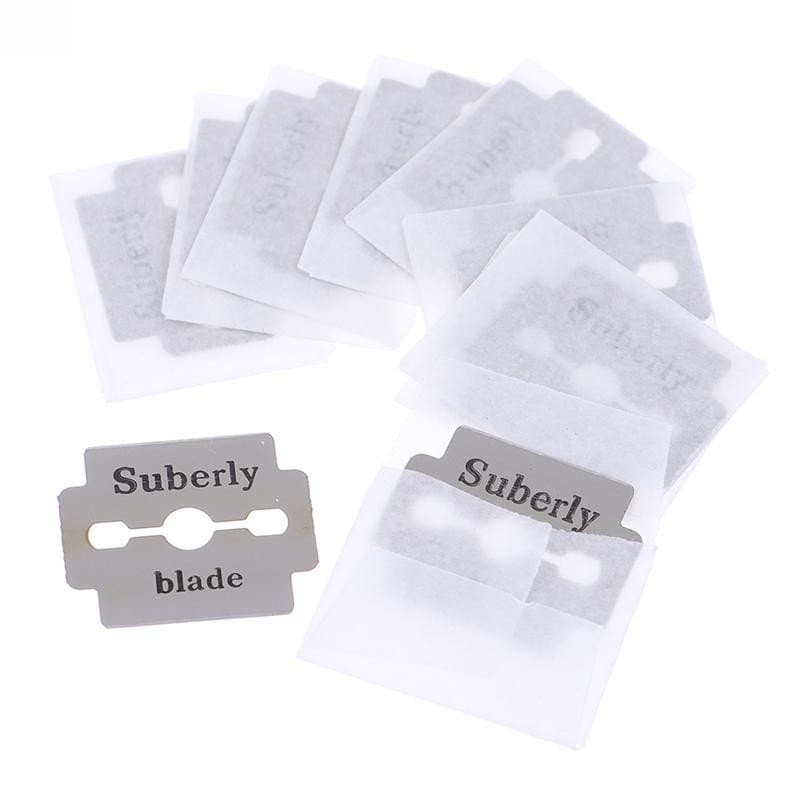 PFG 10/100pcs Lâminas De Substituição Para Removedor De Calos Planas Pés Pele Morta Dura FG