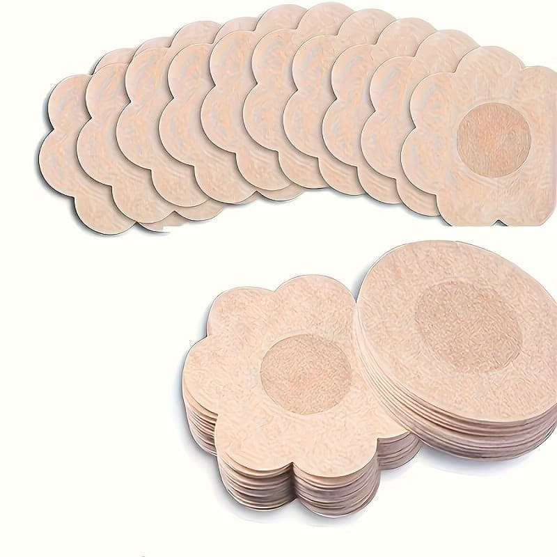 Tapa-Seios Invisível Adesivo Protetor com 7,5cm de Diâmetro para Tampar Mamilos Aureola