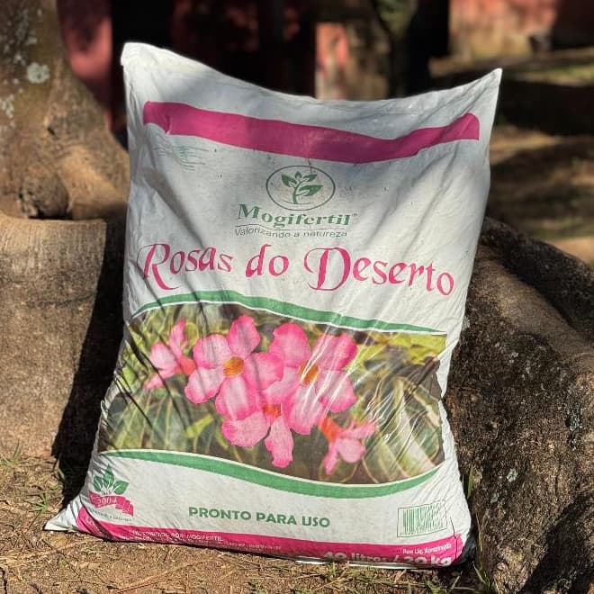 Substrato Rosas Do Deserto adubo composto Orgânico 20kg Jardim Casa Plantio Germinação Mogifertil