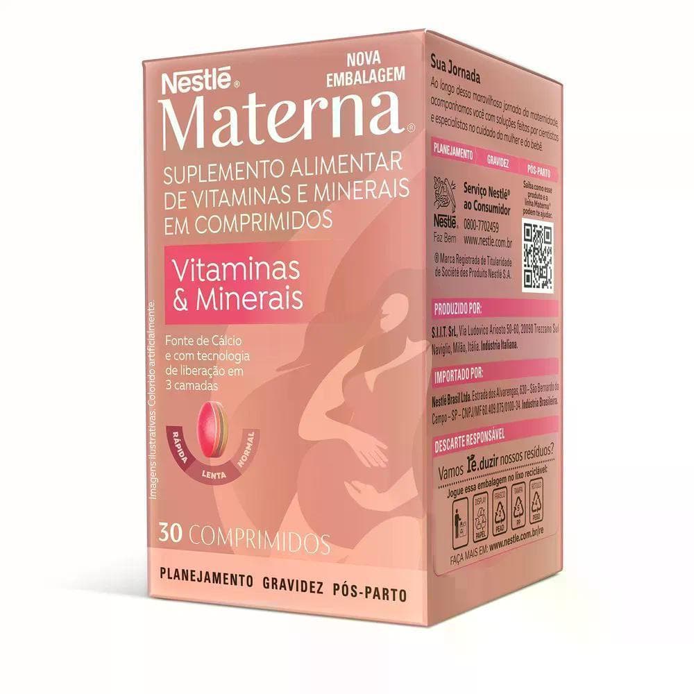 Suplemento Alimentar Nestlé Materna 30 Comprimidos