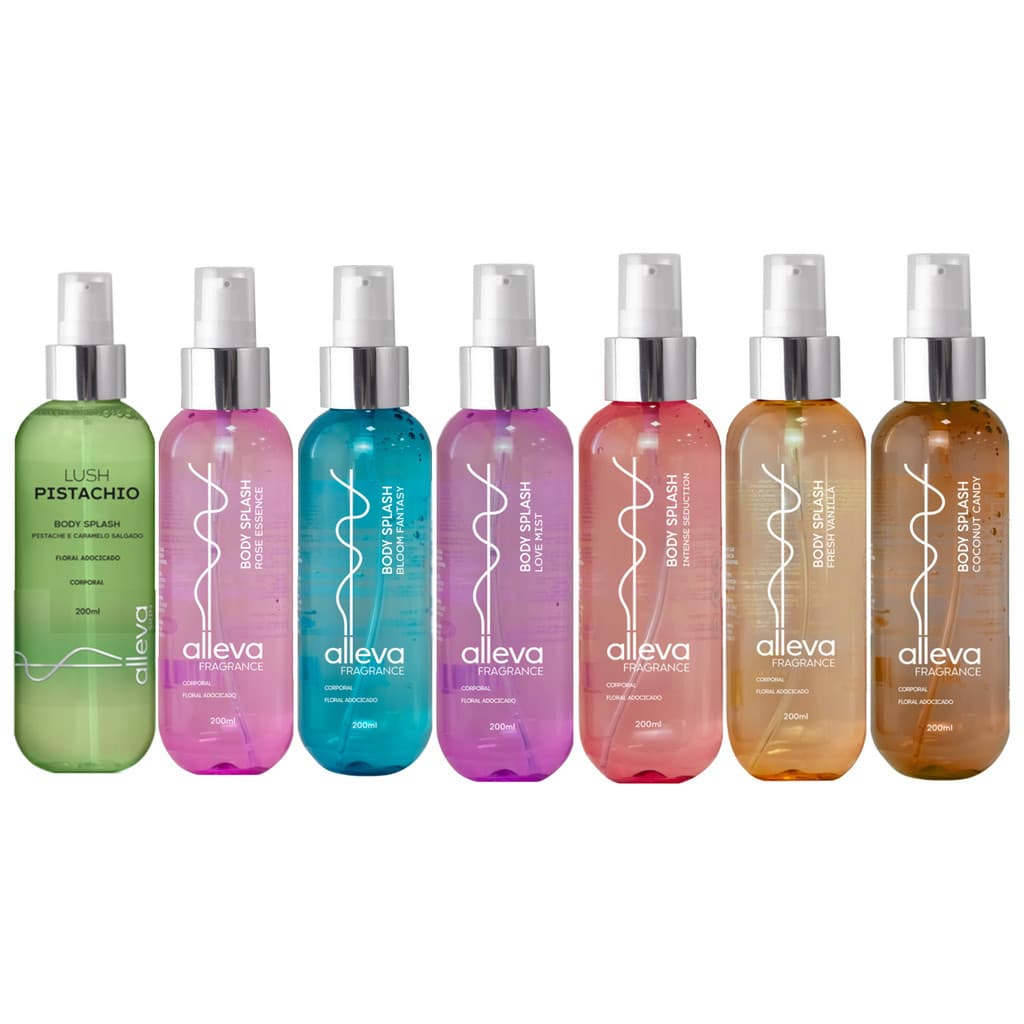 Body Splash Alleva 200ml Alta Fixação | Frescor | Fragrâncias Irresistíveis