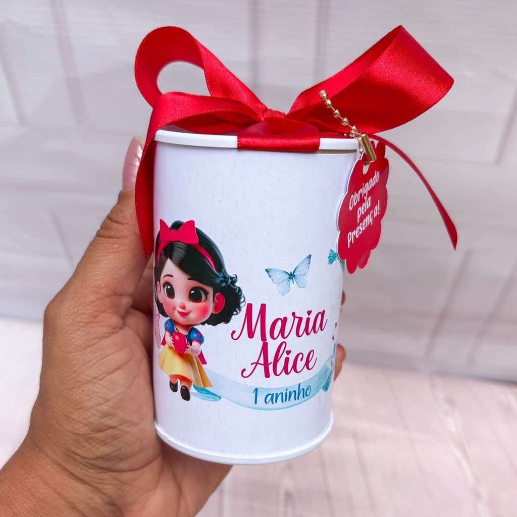 Cofrinhos Personalizados BRANCA DE NEVE  CUTE- 10 unidades Lembrancinha Festa Infantil Aniversário