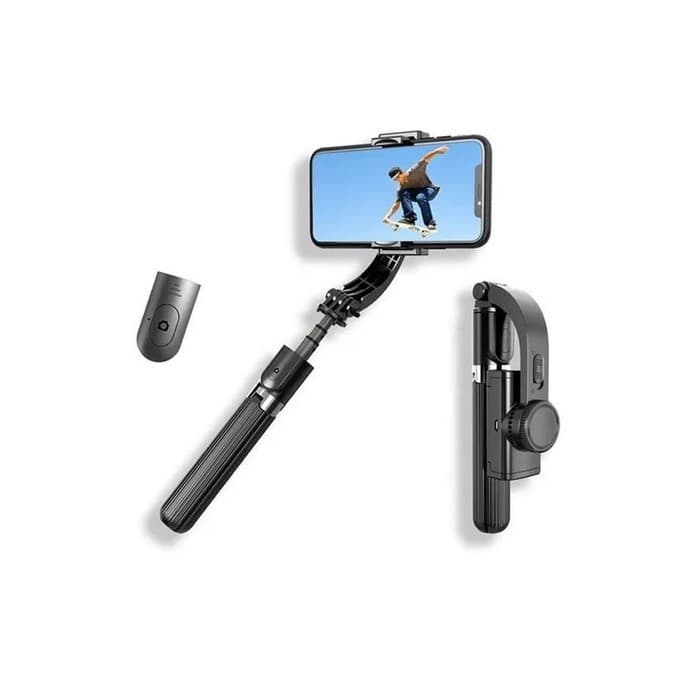 Estabilizador Gimbal Smartphone Selfie Controle Bluetooth Com Tripé