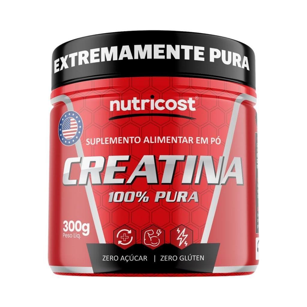 1 Creatina Nutricost  100% pura -  Monohidratada  300g | Mais resistência