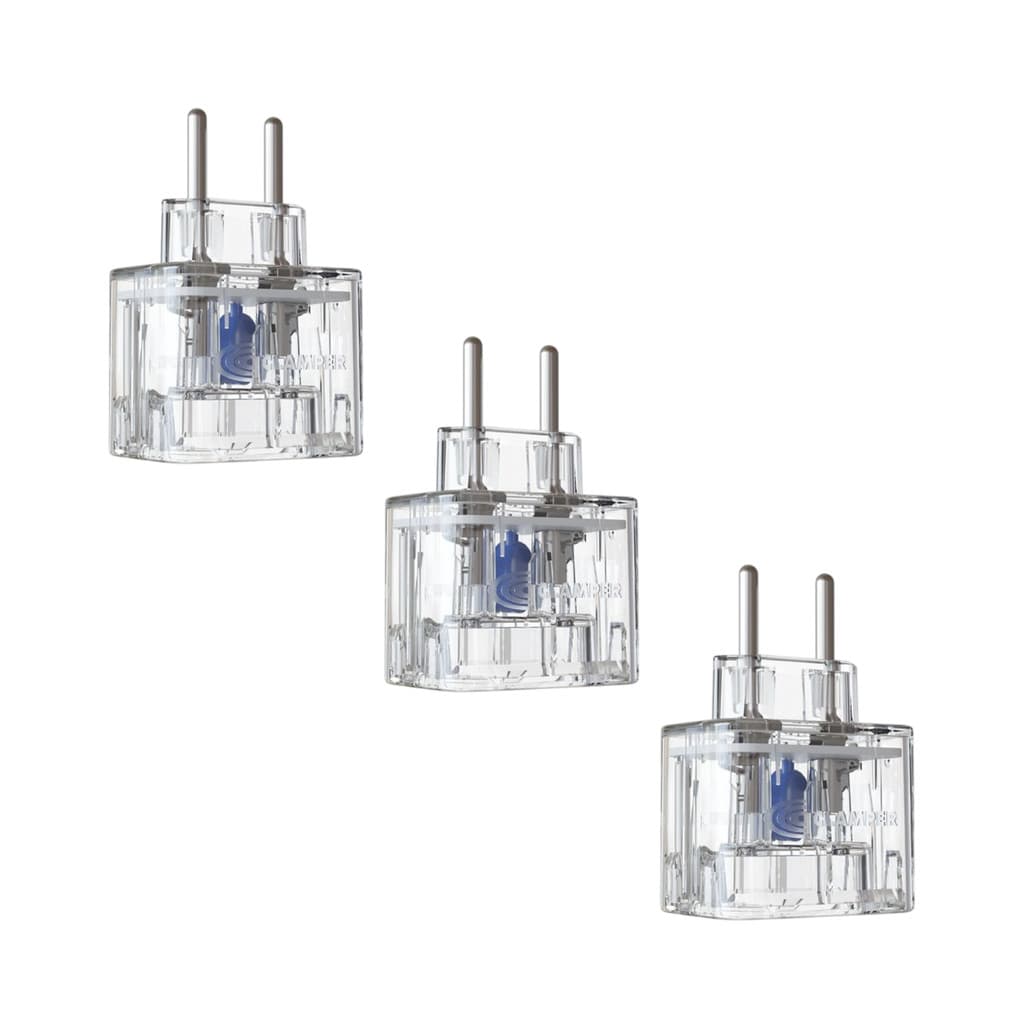 Kit com 3 Pocket 2 Pinos 10a - Dps Plug Clamper LCF - Transparente