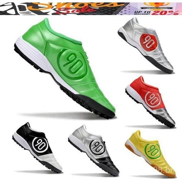 T90 men's society soccer shoes TF ic women's futsal shoes pink black