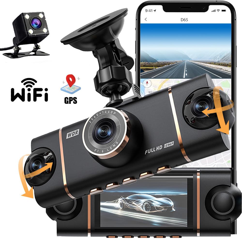 4 Canais 360 Graus Traço Cam Para Carros WIFI APP Carro DVR 1080P 4 Lente Da Câmera Gravador De Vídeo Visão Traseira Veí