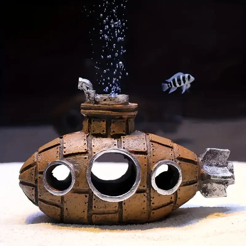 Decoração Para Aquário Submarino – Decoração Temática Subaquática e Abrigo Natural