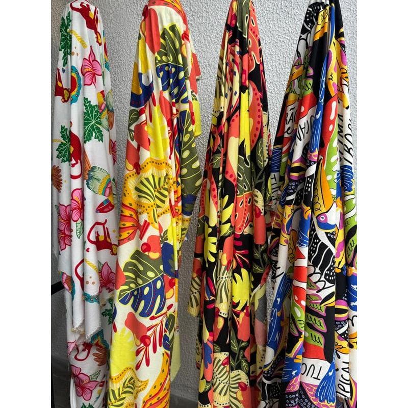 Tecido Estampado Estampa Semidigital Tecido 100% Viscose 145cm X 1 metro