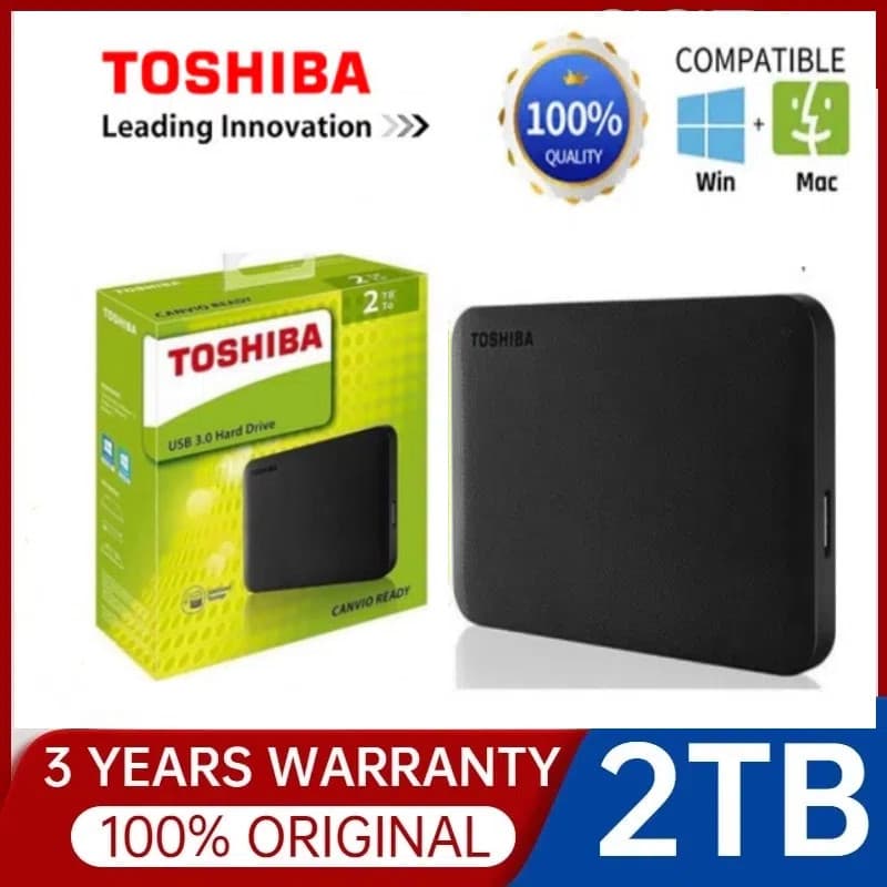 ⭐ Toshiba⭐ HD Externo1TB 2TB 4TB Disco rígido externo USB 3.0 Unidade De Disco Rígido Externo Hard Drive