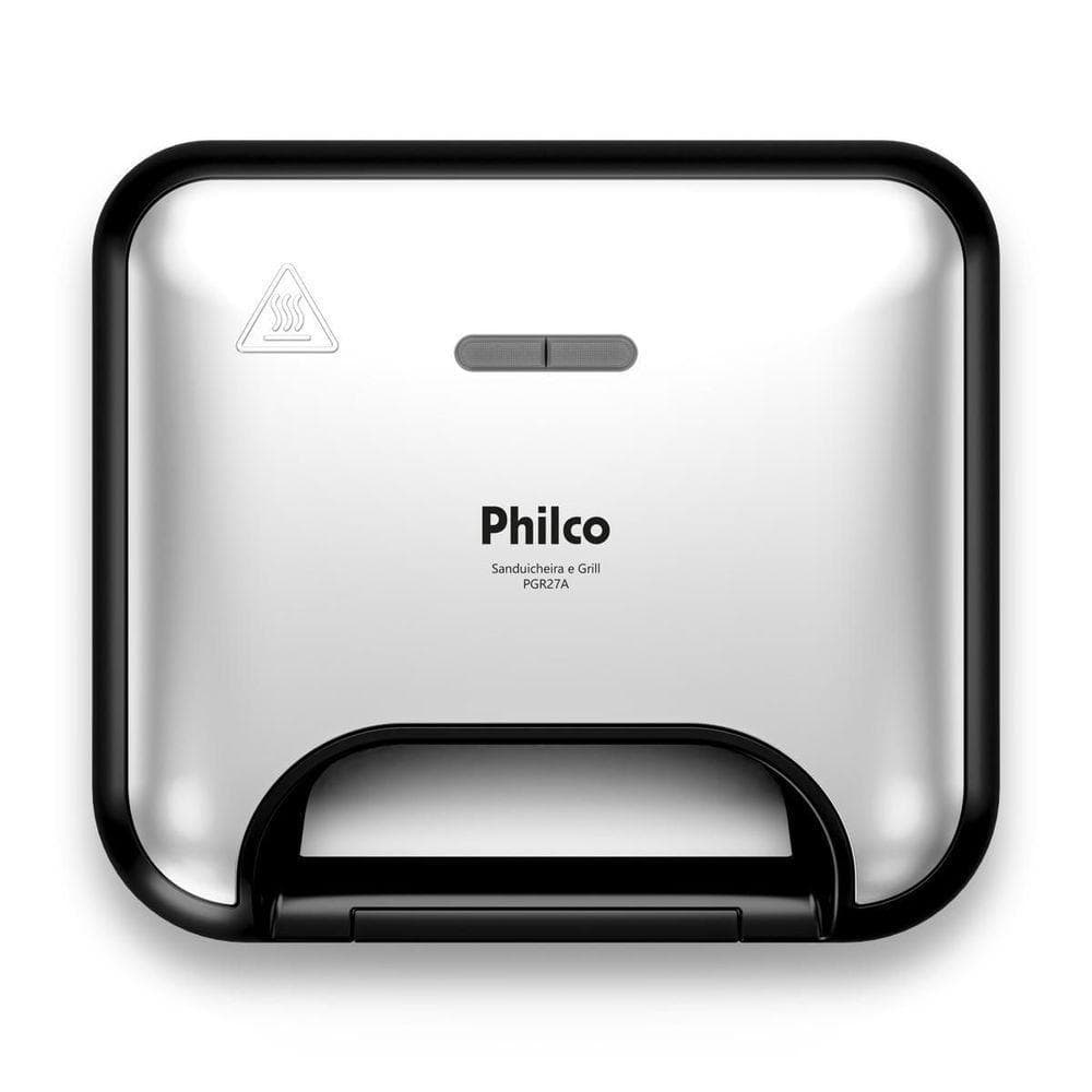 Sanduicheira E Grill Philco Inox 2 Em 1 PGR27A 750W 110V