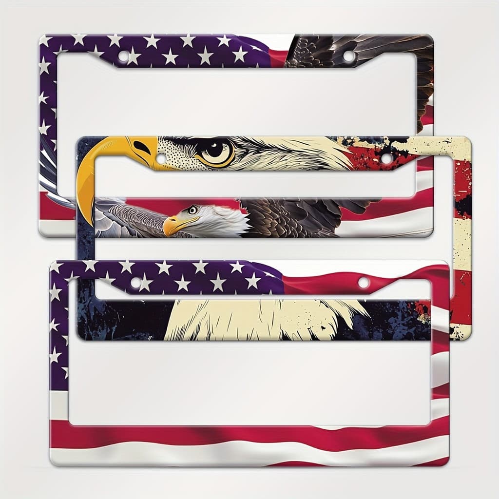 Os polegadas da estrutura têm veículos universais, adequados para a frente e a matrícula 12.0 Estados Unidos. Padrões de