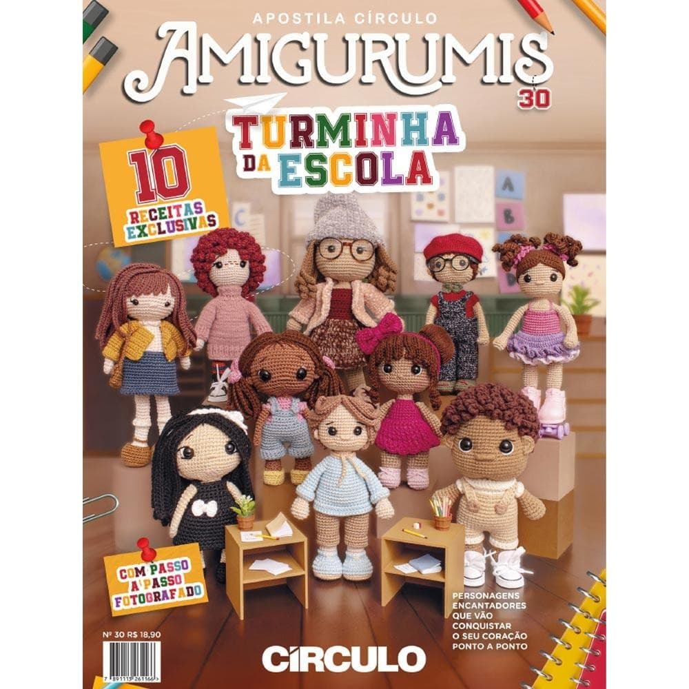 Revista Amigurumis nº 30 - Turminha da Escola
