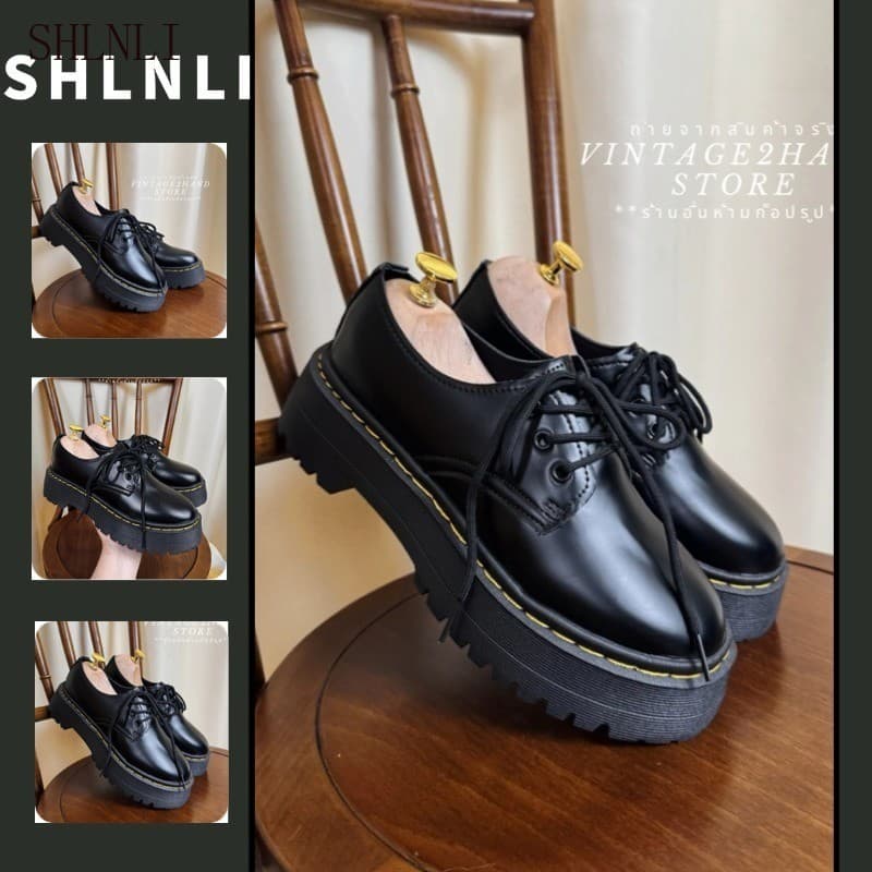 Primavera Outono Feminino Estilo Britânico Fundo Grosso JK Pequenos Sapatos De Couro Coreano Faculdade Fenglefu Renda