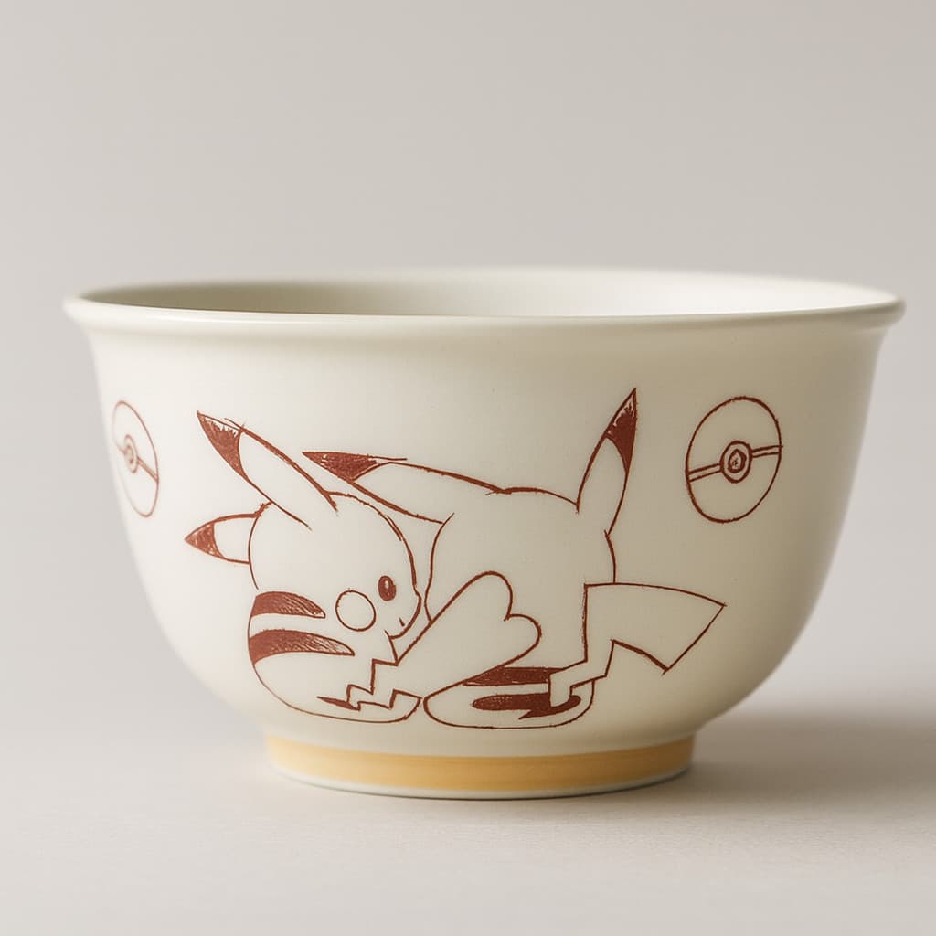Bowl Pokémon Pikachu Oficial 12,5cm – Porcelana Licenciada Original | Presente Geek Imperdível 🔥