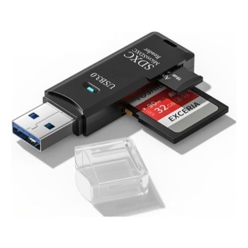 Adaptador Leitor de Cartão USB 3.0 Para Micro SD e SDXC Transferência Rápida