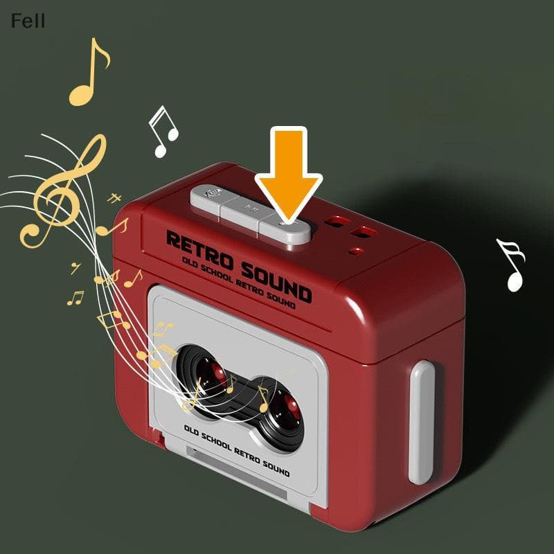 [Fel] Gravador Criativo Portátil Pingente Pequena Fita Cassete De Áudio Clássico Venda Quente