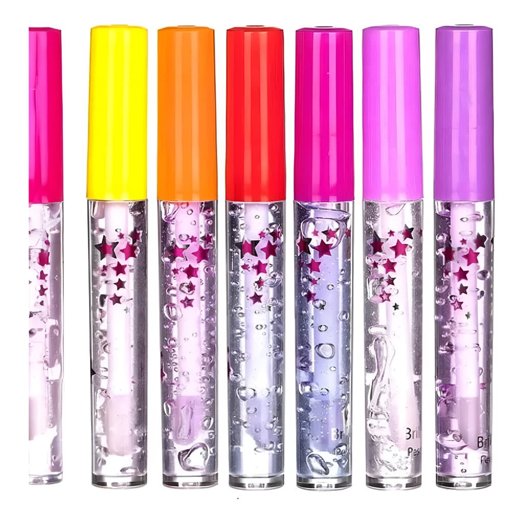 Kit 5 Gloss Brilho Labial Tutti-fruit Hidratação Cores Vivas