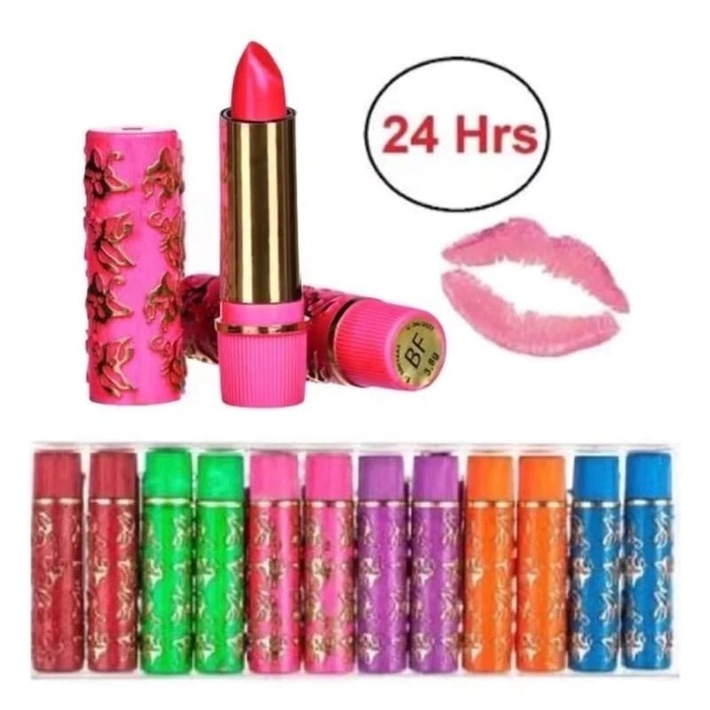kit 6 e 12 unidades batom mágico coloridos da vovó 24 horas longa duração