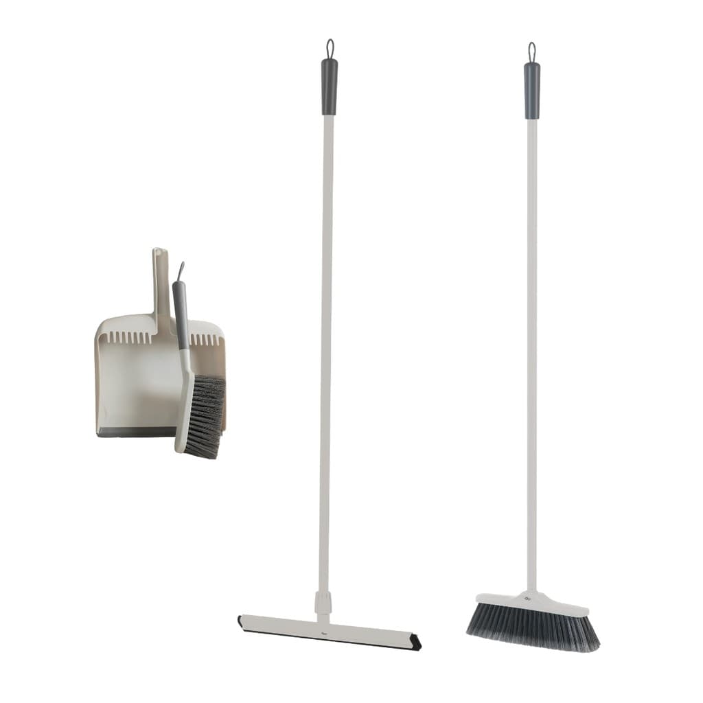 Kit Limpeza Conjunto Vassoura Rodo Escovinha e Pá Flow - Ou 