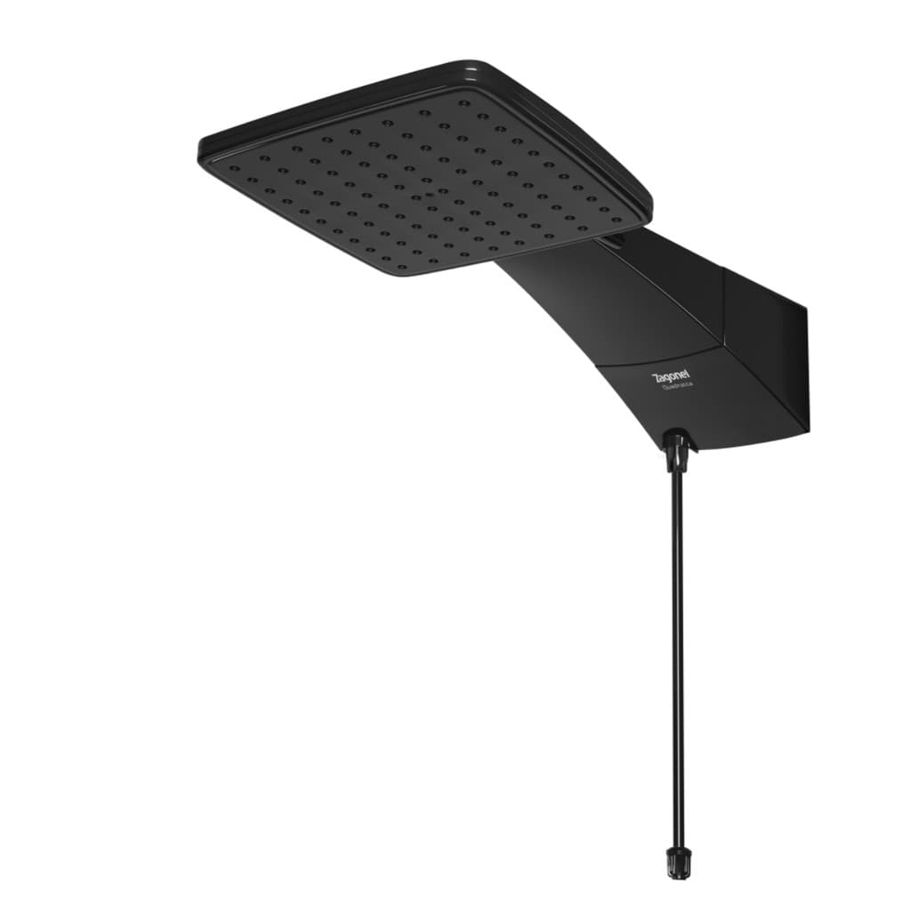 Chuveiro Ducha Eletrônico Quadratta Preto 127v 5500w Zagonel