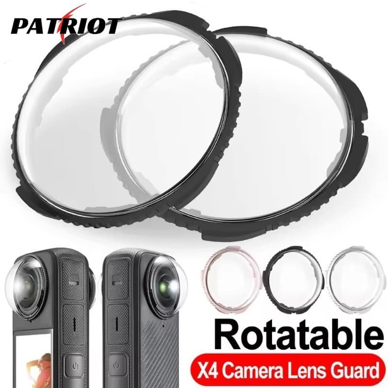 Capa De Lente De Substituição Para Câmera Insta360 X4 , Protetor Transparente HD Com Design Giratório Fácil , Acessório 