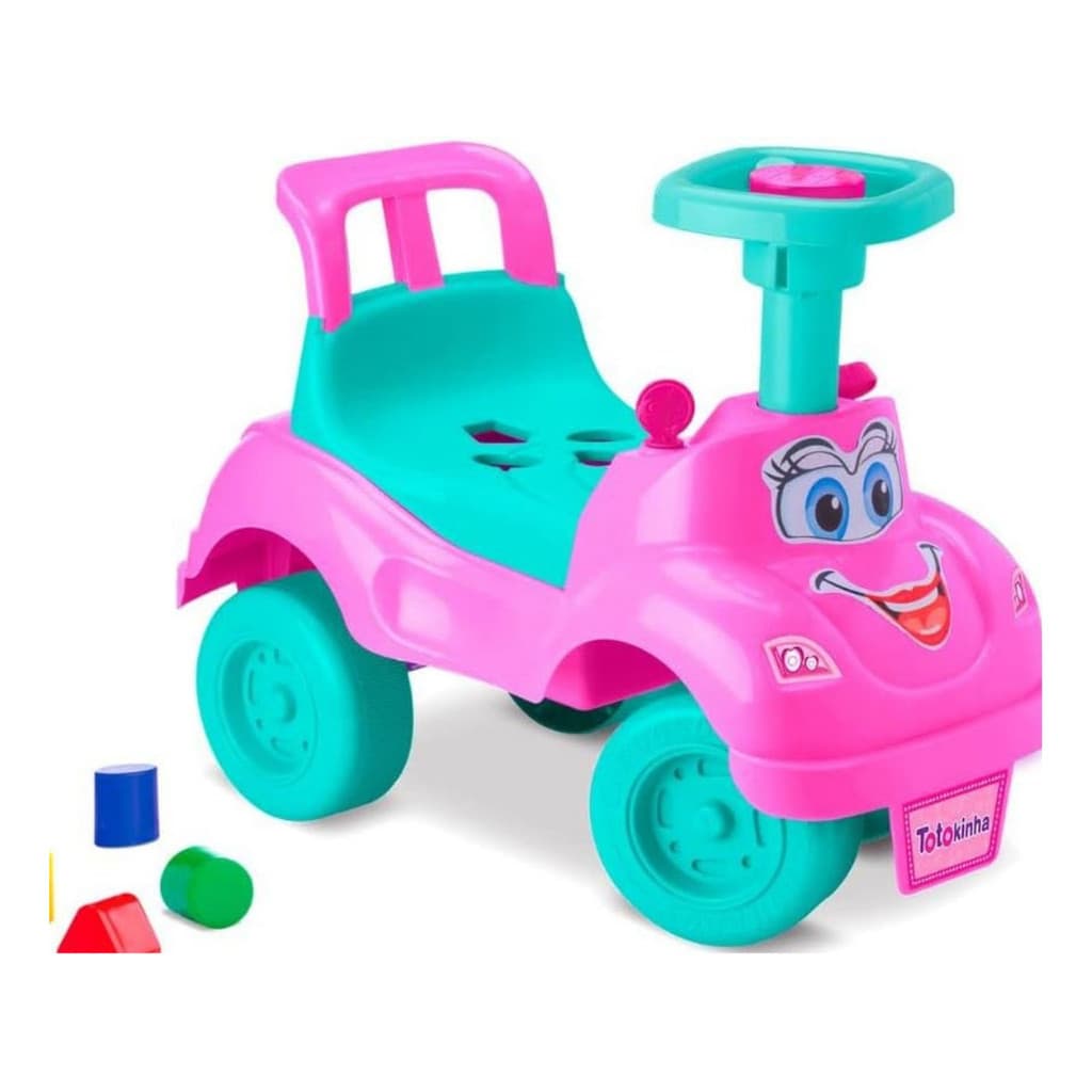 Totokinha Classica Andador Didatico Infantil Primeiros Passos Rosa