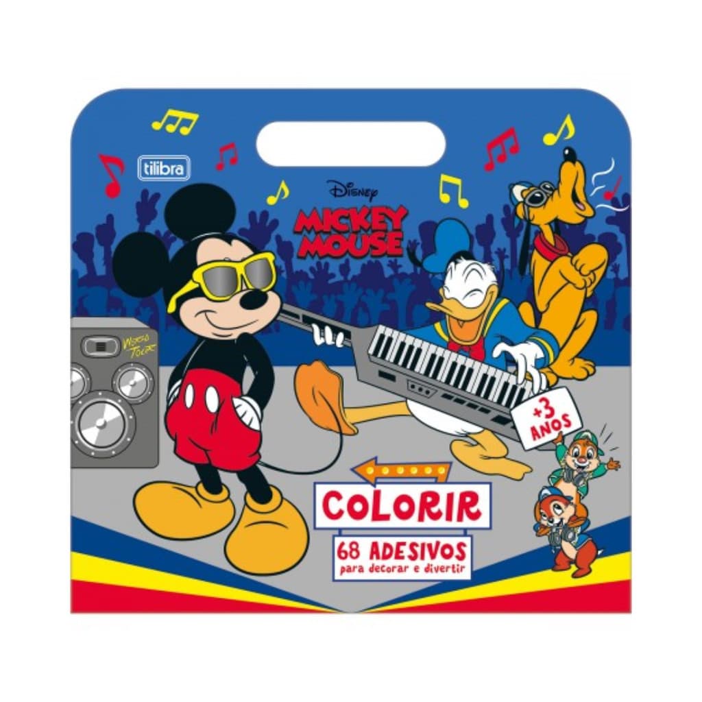 Livro Álbum para Colorir Maleta Mickey 190x250mm Tilibra
