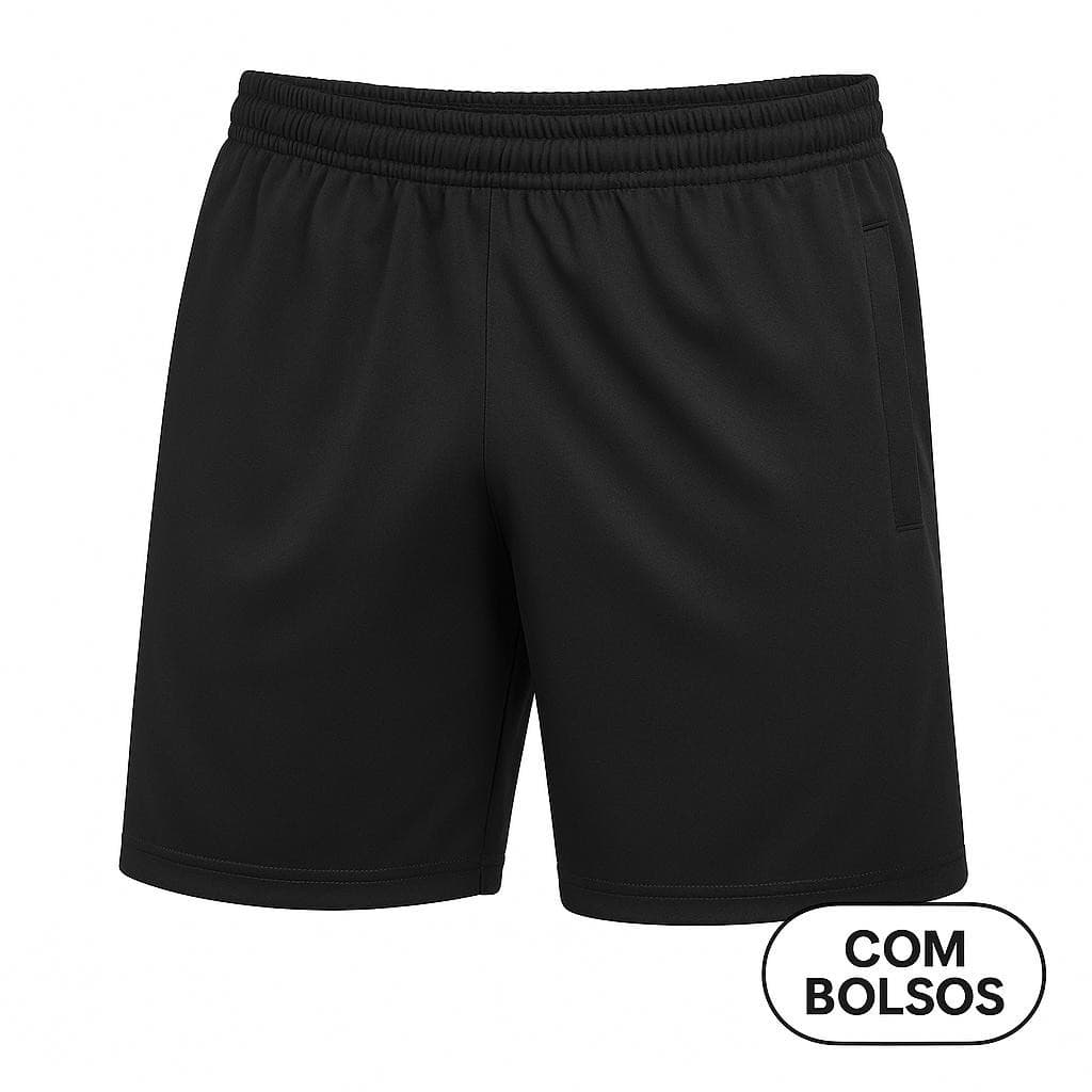 Bermuda para Árbitro Com Bolsos Laterais e Traseiro