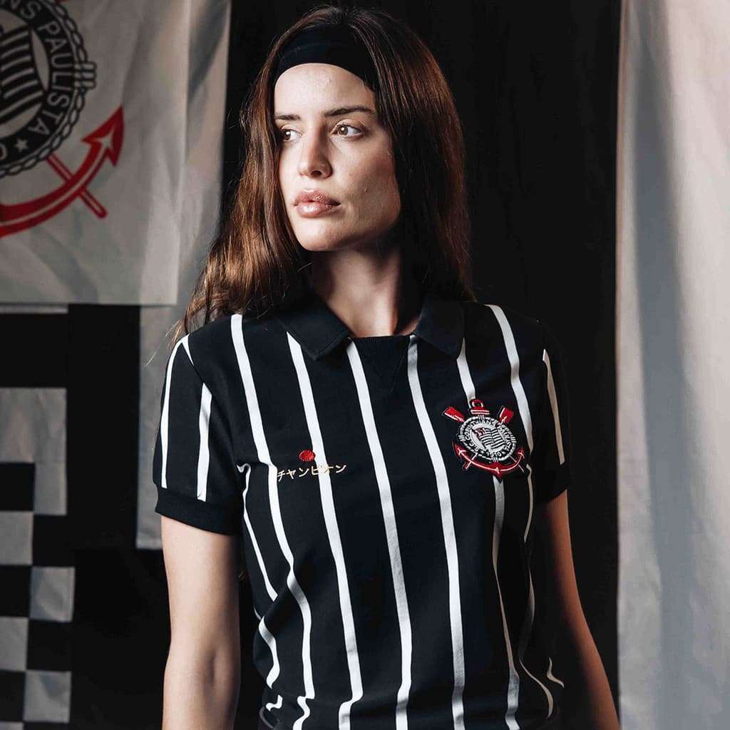 Camisa Retrô Corinthians Mundial 2012 Feminina Oficial